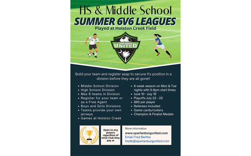 HS & MS 6v6 Summer League