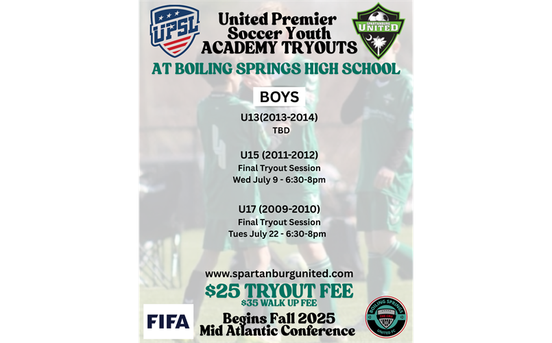 UPSL ACADEMY TRYOUTS Click Here