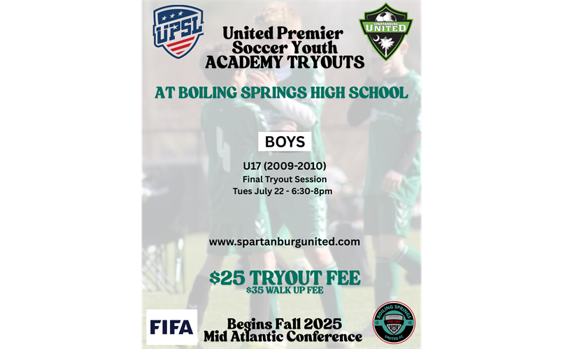 UPSL ACADEMY TRYOUTS Click Here